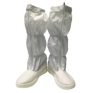 ESD PU短靴白色工业安全工作短靴洁净室短靴