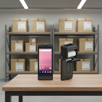 Imprimante thermique portable de reçus et d'étiquettes Android 14 de 5,5 pouces, 4G sans fil, SDK gratuit, batterie 5500 mAh, terminal de point de vente