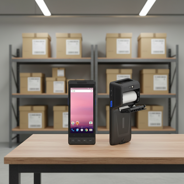 5.5 Inch Android 14 Handheld Thermal Printer 4G Wireless Portable Sticky Label & Receipt Printer Free SDK Stock 5500mAh Battery