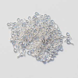 Vis à œil pour bijoux, formes variées, en fer plaqué, pour la fabrication de bracelets, 200 pièces par sac - Product Image 2