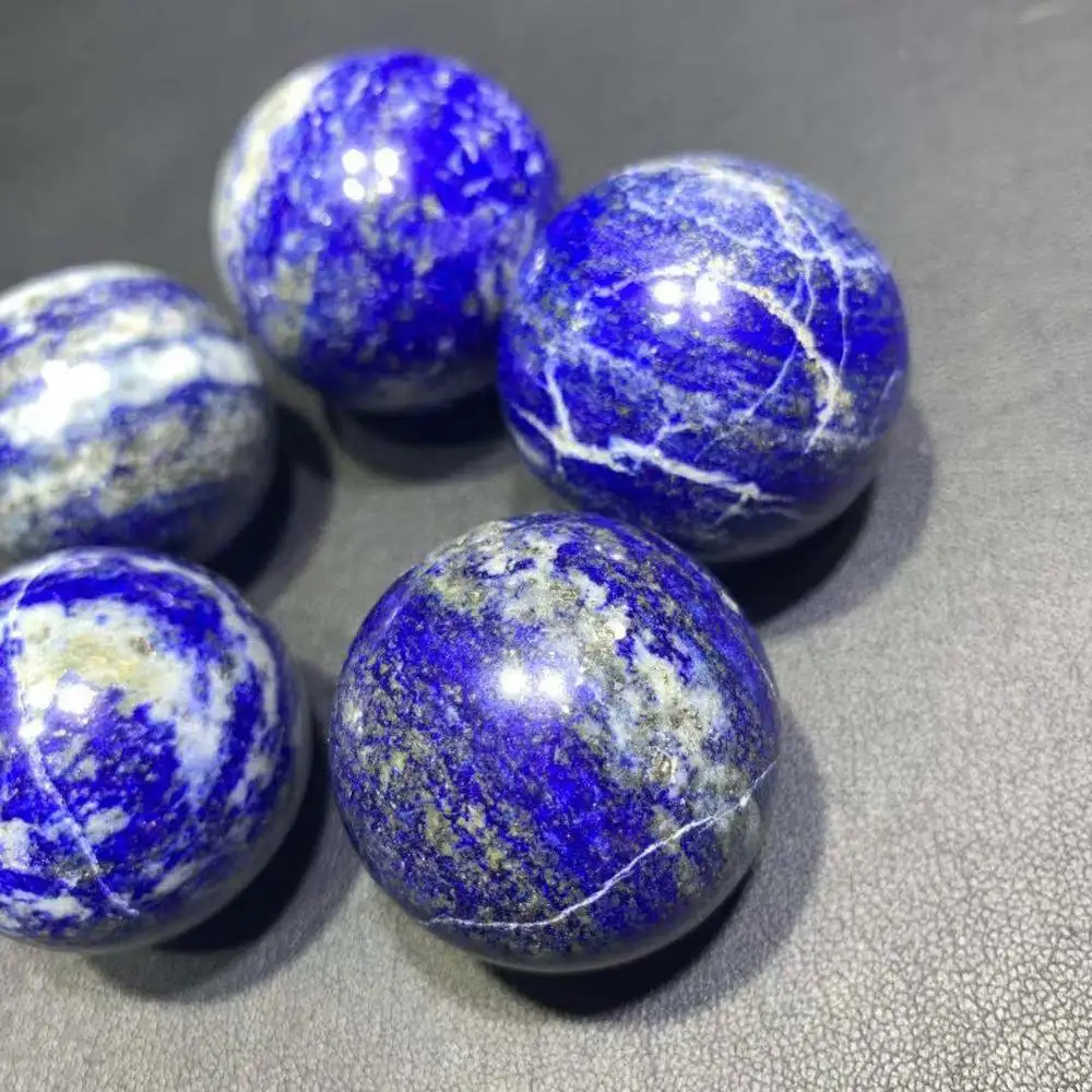 Vendita calda naturale lapis lazuli sfera di cristallo blu piccolo uovo di cristallo piccola sfera di cristallo craft per la decorazione