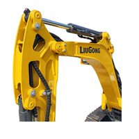 Mini-excavatrice LiuGong 9017F ZTS 1,8 tonne à commande intelligente, idéale pour l'agriculture et l'aménagement paysager, à prix imbattable et à faible consommation de carburant, à vendre.
