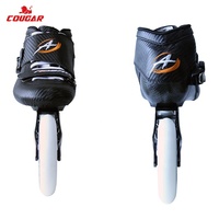 Patins à roulettes en fibre de carbone Cougar, roues 4x110 mm, patins à roulettes de course professionnels pour adultes