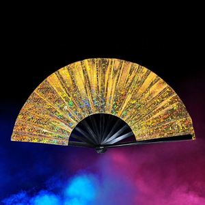 Ventilador de Mano Plegable Personalizado con Diseño Láser Colorido de 10 Pulgadas - Product Image 6