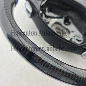 Produit neuf, volant sport en cuir perforé et fibre de carbone pour BMW E90 E91 E92 E93 Série 3 - Product Image 5