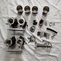 Cuerpos de aceleración FAJS 40-55MM DCOE, TPS, bocina de admisión y varillaje para convertir motor de carburador a EFI