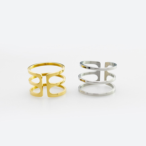 Anillos de nudillo de dedo Midi para mujer, Top de moda delicado y chapado en oro, bandas Punk simples y elegantes - Product Image 5