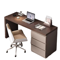 Bureau convertible en MDF minimaliste italien avec armoire de rangement intégrée pour la maison, l'ordinateur, la chambre et le bureau.