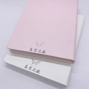 नई तितली पु चमड़े को कवर ब्लैक नोटबुक क्रिएटिव बिजनेस ऑफिस नोट-कस्टमाइज्ड हैंड अकाउंट 80 शीट लिखना - Product Image 4