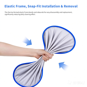 PETOAK 3-in-1 Eco-Friendly Waterproof Circle Liner for Open Top Smart <strong>Cat</strong> <strong>Litter</strong> <strong>Box</strong> Anti-Leak Odor Resistant Fabric Mat - Product Image 5
