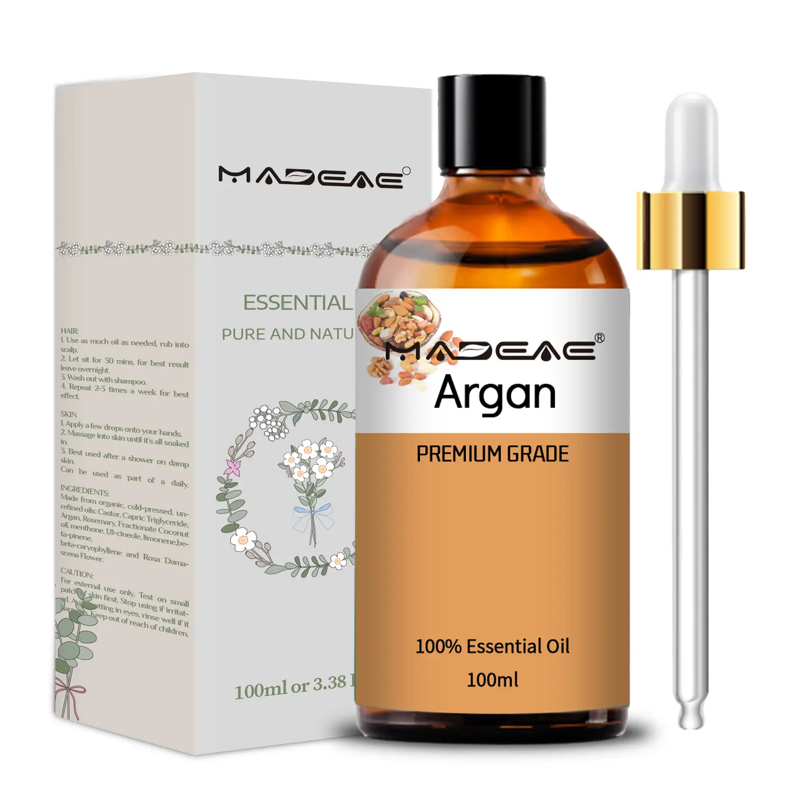 ขายส่งผลิตภัณฑ์ดูแลเส้นผมจากธรรมชาติ แชมพูและครีมนวดผมน้ํามัน Argan บริสุทธิ์