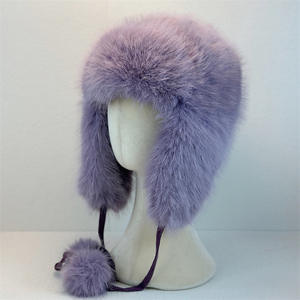 <span class=keywords><strong>Chapeau</strong></span> chaud et épais pour femme avec oreilles couvrantes, automne-hiver, fausse fourrure de vison, bonnet en polaire pour le ski, le vélo et le port quotidien par temps froid - Product Image 3