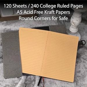 Agenda en cuir A5 à spirale avec fermeture magnétique, cadeau idéal, papier ligné épais et durable - Product Image 6