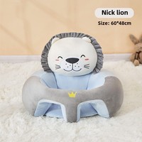 Chaise d'apprentissage pour bébé avec motif de dessin animé, anti-chute, pour l'apprentissage de la position assise et debout, pour le salon et la chambre