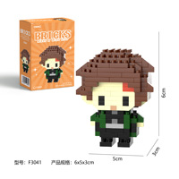 Blocs de construction miniatures personnalisés pour jeux de table, collection de personnages de dessins animés DIY, modèle créatif à assembler, directement de l'usine