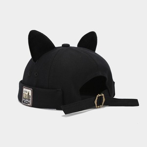 Casquettes sans visière personnalisées avec logo pour femmes, chapeaux à oreilles de chat, casquettes Docker mignonnes, bonnets rétro à revers, casquettes de marin, casquettes de propriétaire de maison pour le quotidien - Product Image 5