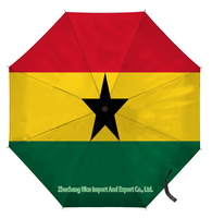 Paraguas plegable con bandera de Barbados, apertura y cierre automático, compacto, portátil, grande, para protección contra la lluvia, resistente al viento