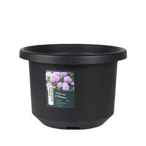 Maceta de plástico grueso al por mayor control de raíces transpirable grueso exterior grande calibre 50 árbol negro Castillo pico maceta moderna - Product Image 5