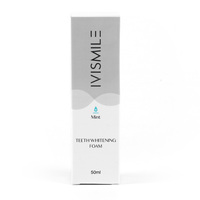 Mousse nettoyante blanchissante pour les dents IVISMILE, naturelle, originale, sans fluor, inoffensive, dentifrice en mousse