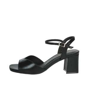 Menbur Sandalias de tacón para mujer 25600 Sandalias negras con tacón de bloque y correa en el tobillo - Product Image 1