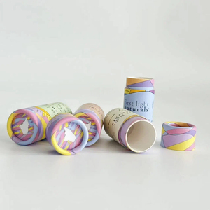Tube en papier kraft avec revêtement verni UV, sans plastique, pour baume à lèvres, rouge à lèvres, déodorant, idéal pour les cosmétiques haut de gamme - Product Image 2