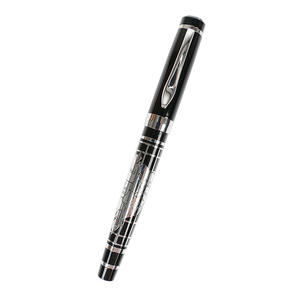 Fashion Business Global Map Black <b>Silver</b> Metal Signature Gel <b>Pen</b> Laser LOGO - Product Image 5