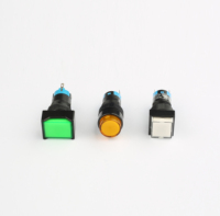 Interrupteur à bouton-poussoir Yongxing en stock, série AD, 3A 250V, 12mm, type à verrouillage