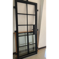 CBMmart, fábrica personalizada, marco de aluminio abatible, puertas de vidrio esmerilado transparente de LOW-E templado para proyectos de construcción de casas y villas