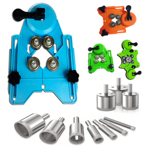 Set di punte diamantate per sega a tazza con guida per sega a tazza dimensioni del foro del dispositivo di fissaggio 1/4 - 2 pollici per serbatoio di pesce in vetro per piastrelle <span class=keywords><strong>Gran</strong></span> - Product Image 1