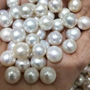 Perles d'imitation d'eau douce rondes de 8 mm faites à la main, avec trou traversant, pour vêtements et accessoires de mode - Product Image 4