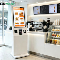 Kiosco de Autoservicio con Pantalla Táctil de 21.5 Pulgadas, Sistema Android, Escáner QR, Cámara, para Pedidos y Pagos en Tiendas de Conveniencia y Supermercados