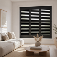 Volets en PVC à lames de 89 mm, sur mesure, imperméables, stores intérieurs pour fenêtres, directement de l'usine pour chambre et salon