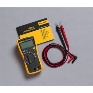 Multimètre True RMS 114, mesure de tension et de courant AC/DC 600V, outil d'électricien, alimentation alcaline, indicateur de batterie faible - Product Image 2