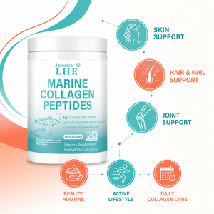 Fabricant de suppléments de collagène marin Shecome en marque privée, peptides de collagène hydrolysés pour la peau, les cheveux, les ongles et les articulations, poudre de peptides de collagène - Product Image 2