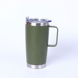 แก้วกาแฟแบบพกพา ป้องกันการหก ฝาเลื่อน 20 ออนซ์ สแตนเลสสตีล ของขวัญสำหรับเพื่อนเจ้าบ่าว แก้วน้ำแบบมีหูจับ พร้อมบริการดรอปชิปปิ้ง ASM26 - Product Image 4