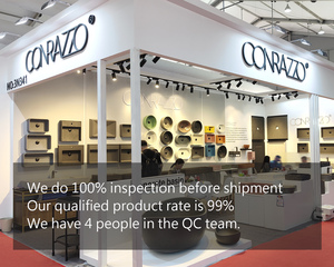 Conrazzo các nhà sản xuất mô hình mới rắn bề mặt cao quý hiện đại Vòng bê tông phòng tắm bồn - Product Image 5