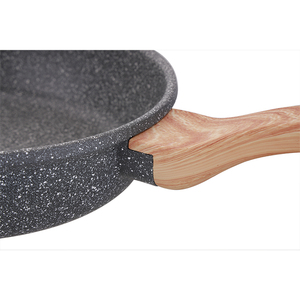 Poêle à frire en aluminium moulé sous pression 20/24/26/28cm avec revêtement antiadhésif en granit en stock en vente d'entrepôt - Product Image 5