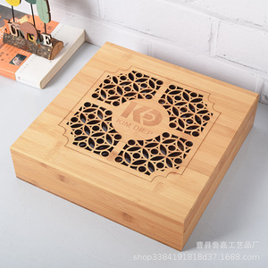 Caja de Almacenamiento de Madera Cuadrada de 10 cm con Cierre para Té, Regalos, Joyería, Frutos Secos, Aceites Esenciales, Embalaje Artesanal de Shandong - Product Image 4
