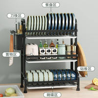 Égouttoir à Vaisselle de Grande Capacité à Haute Efficacité, Support de Séchage Au-dessus de l'Évier pour Comptoir de Cuisine, Étagère de Rangement Multifonctionnelle
