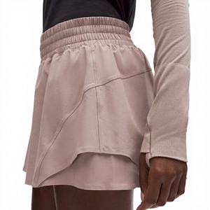 Shorts Deportivos de Mujer con Forro de Seguridad, Transpirables, de Secado Rápido, Impermeables y Elásticos para Entrenamiento, Gimnasio, Running y Fitness - Product Image 1