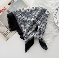 Katoenen bandana met aangepast logo, digitale print, zacht, absorberend, vierkant, als sjaal, gezichtsdoek, hoofdband voor sport, reizen, dagelijks gebruik, wandelen en kamperen