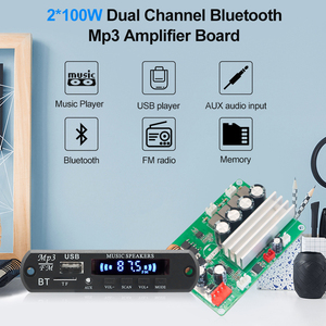 Bo mạch khuếch đại âm thanh Bluetooth công suất cao VIRE <span class=keywords><strong>2</strong></span>.0 kênh <span class=keywords><strong>2</strong></span>*100W, DC12V, TPA3116, âm thanh nổi mini, công suất cao - Product Image 2