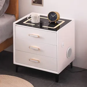 Mesa De Cabeceira Inteligente Mobiliário De Casa Mobiliário De Quarto Moderno Acessórios De Quarto De Madeira Nightstand Guongdong Bedroom Night Stand