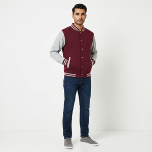 FINER THREADS Veste universitaire formelle pour homme en coton avec broderie chenille personnalisée, imperméable et respirante - Product Image 1