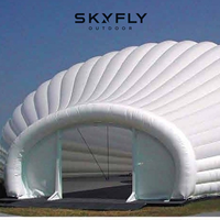 Structure gonflable sur mesure à ossature pneumatique, arquée et hermétique, pour projets industriels