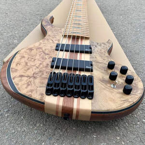 Bajo Eléctrico Profesional de 6/7 Cuerdas con Pastilla Activa Diapasón de Palo de Rosa Cuerpo y Mástil Unidos de Arce y Caoba para Música - Product Image 2