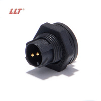 Connecteur étanche LLT Push Lock Quick Ip67 Ip68 M12 2 broches pour éclairage LED
