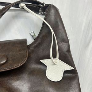 New Small House Pendant Handbag Charms <b>Ornament</b> Pu Leather Keychain Backpack & Tote Bag Purse Decoration - Product Image 4