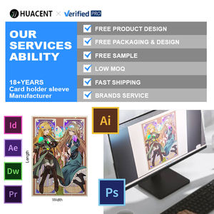 HCT Custom Anime Trading Card Sleeves Solid Art Imprimé 62x89mm PVC pour Yugioh MTG TCG pour Gaming & Collection - Product Image 5