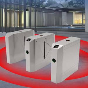Thoát quang <span class=keywords><strong>Flap</strong></span> <span class=keywords><strong>turnstile</strong></span> cổng rào cản SUS304 có thể thu vào Acrylic Wing mã vạch vé RFID Hệ thống kiểm soát truy cập - Product Image 4
